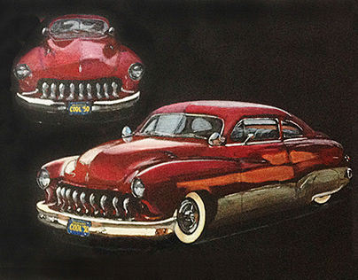 1950 Mercury Leadsled Acrylic