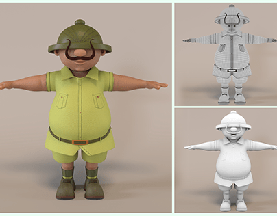 3D modelling character shikari shambu