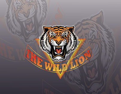 The wild lion Logo design