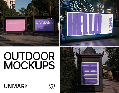 Outdoor free mockups / Billboard, Poster and Banner