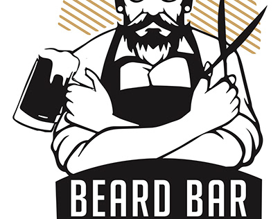 Logo of BEARDBAR a gentlemen haircuts salo