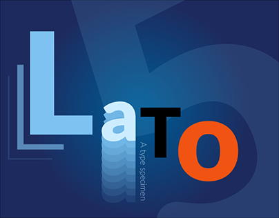 A type specimen - Lato Font