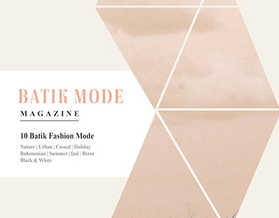 Batik Fashion Magazine Layout