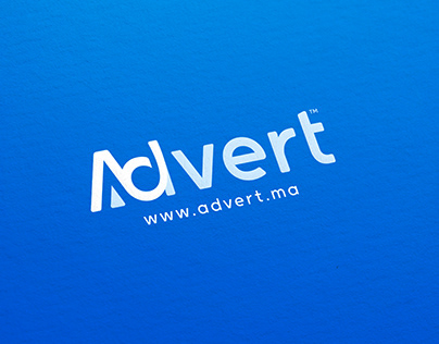 Advert Blue Logo Design