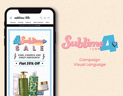 Birthday Campaign visual identity Design | Sublime Life