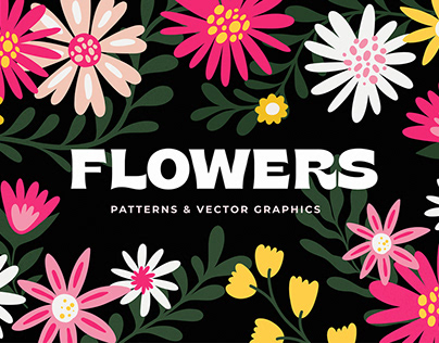 FLOWERS patterns & graphic