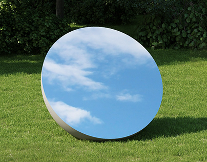 Ball mirror art - CGI