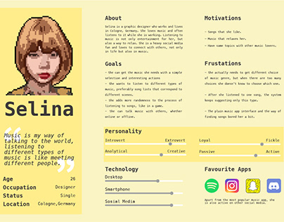 User persona for Music streaming