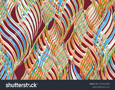 Textile fabric pattern designs with textural linear...