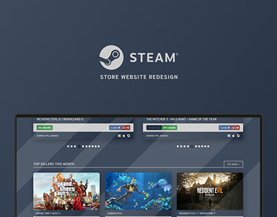 Steam Store Website Redesign - 2019