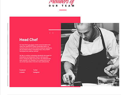 restaurant website design by WordPress (About us)