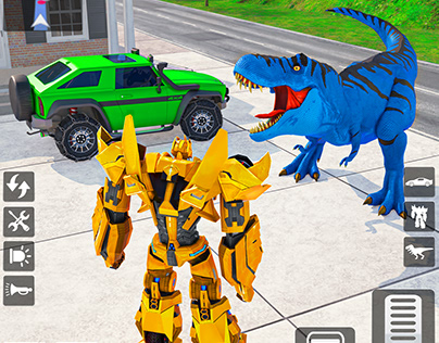 Dino Robot Transformation Game