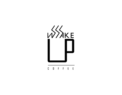 WakeUp Coffee Logo for a coffee shop