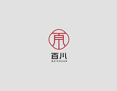 【百川】中式餐厅logo