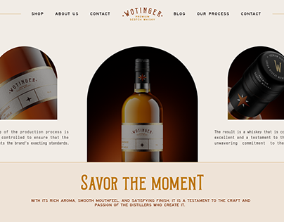 Wotinger Whisky Website Design