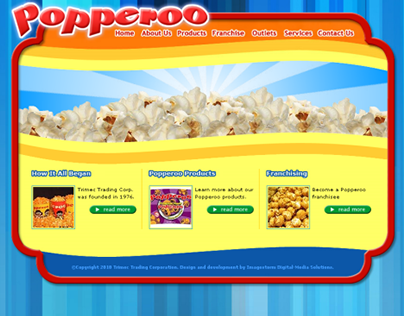 Flash-enhanced website: Popperoo