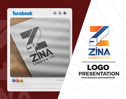 ZIna Logistics LTD Logo Presentation