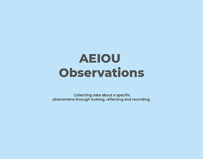 Project thumbnail - AEIOU Observation
