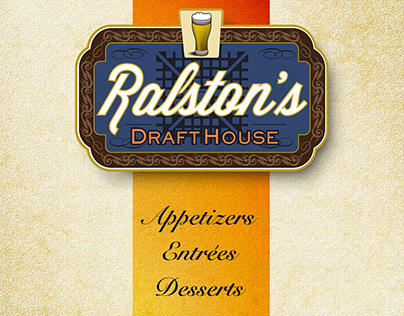 Ralston's DraftHouse Full Menu Design - September, 2012