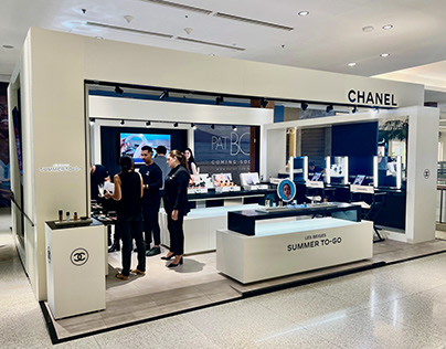 chanel perfume store display
