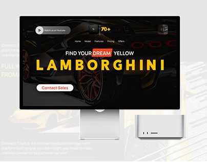 LAMBORGHINI WEBSITE (LANDING PAGE) DESIGN