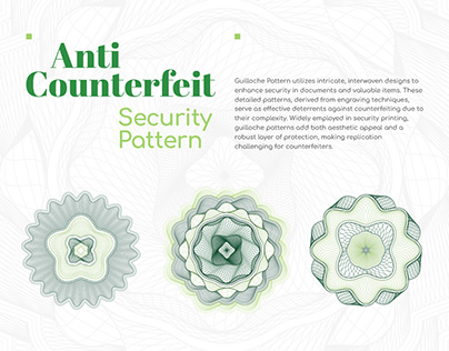 Anti Counterfeit Security Pattern - Guilloche Pattern