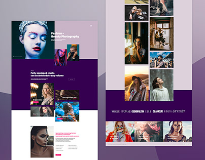 Fashion Photography Web Design