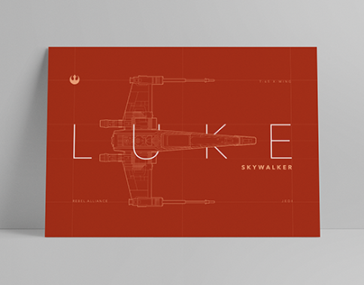 Star Wars Luke Skywalker Schematic Design
