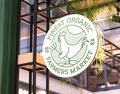 Finest Organic Farmers Market Logo Design
