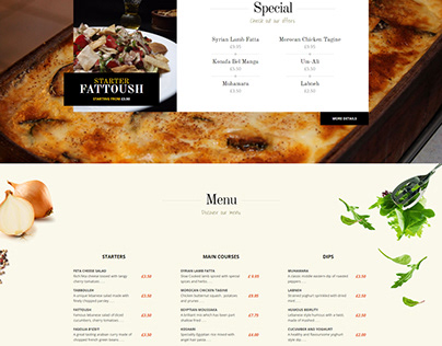 Rosetta UK Restaurant Website