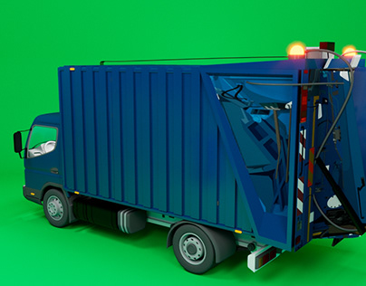 Truck 3D animation and modeling