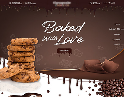 Baked Cookies Web Design