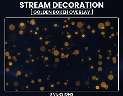 Golden Bokeh Animated Twitch Stream Decoration