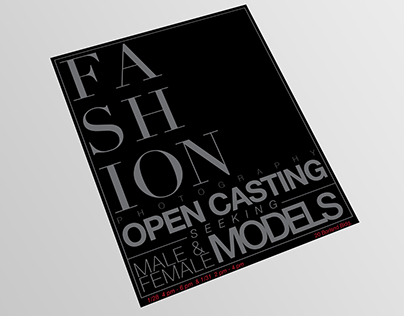 Model Casting Call Posters