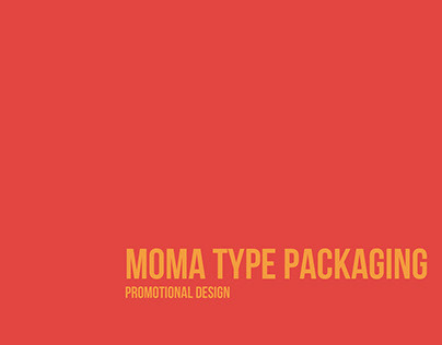 MoMA Type Packaging - Promo Stuff