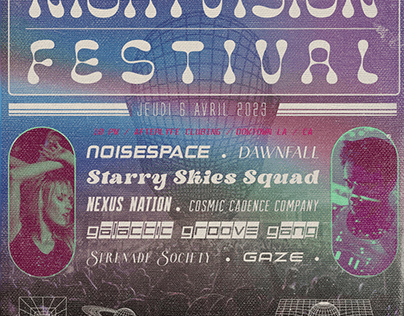 NIGHTVISION Festival - Poster (Downloadable PSD File)