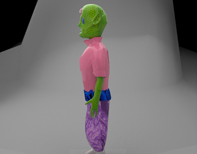 3D Alien character design