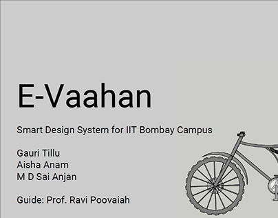 E-vaahan: Smart Transport System Design for IIT Bombay