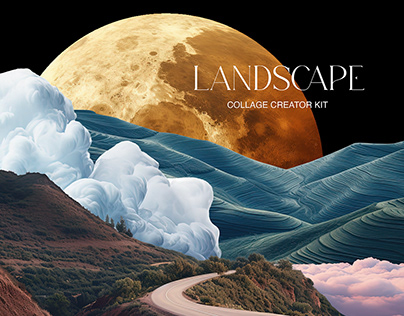 Landscape collage creator kit