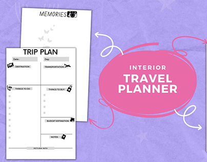 Travel Planner Amazon KDP Interior Ready to Upload