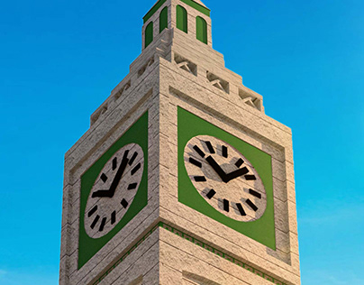 3D modeling _ clock tower