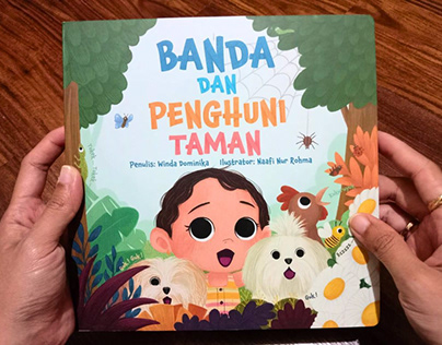 The picture book titled Banda dan Penghuni Taman