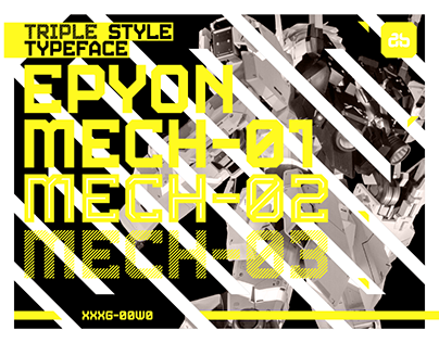 EPYON MECH Typeface
