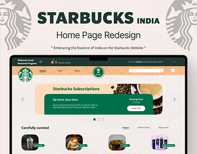 Starbucks India Homepage Redesign
