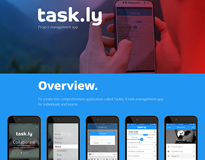 Taskly Project Management App - UX Workflow