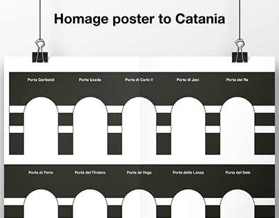 Homage poster to Catania