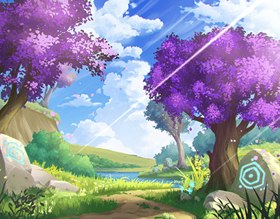 Magic Forest Background