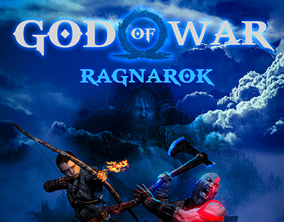 GOD OF WAR RAGNAROK ( video game poster )