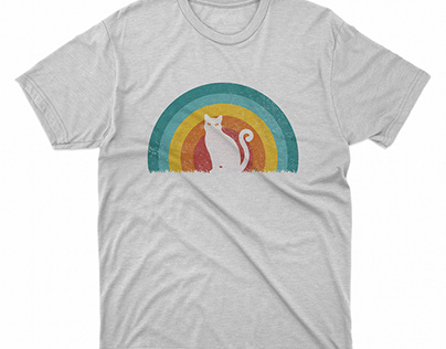 Cat Lover Retro Vintage T-Shirt Design