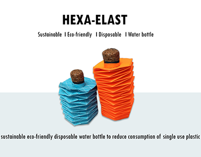 HEXA-ELAST | Eco-Friendly Disposable water bottle